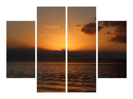 4-piece-canvas-print-beautiful-sunrise-on-the-beach