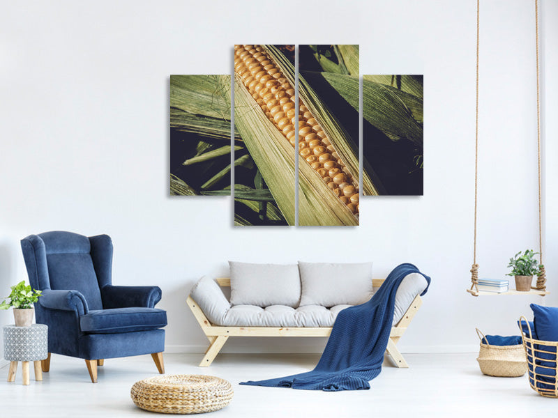 4-piece-canvas-print-fresh-sweetcorn