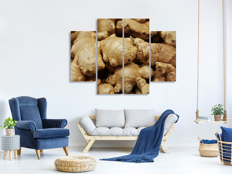 4-piece-canvas-print-ginger-tubers