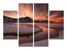 4-piece-canvas-print-golden-sunset