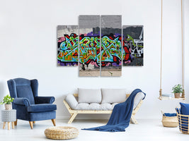 4-piece-canvas-print-graffiti-in-new-york