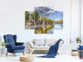 4-piece-canvas-print-idyllic-amsterdam