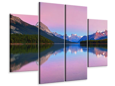 4-piece-canvas-print-maligne-lake