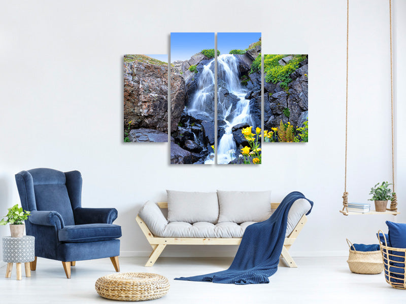 4-piece-canvas-print-moving-waterfall