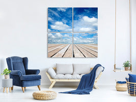 4-piece-canvas-print-photo-wallaper-high-above-the-clouds