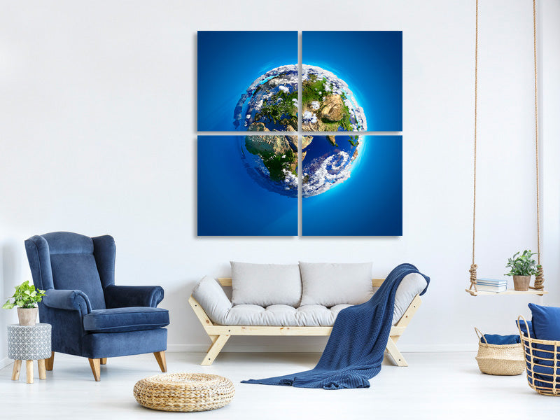 4-piece-canvas-print-planet-earth
