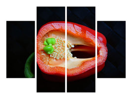 4-piece-canvas-print-red-pepper