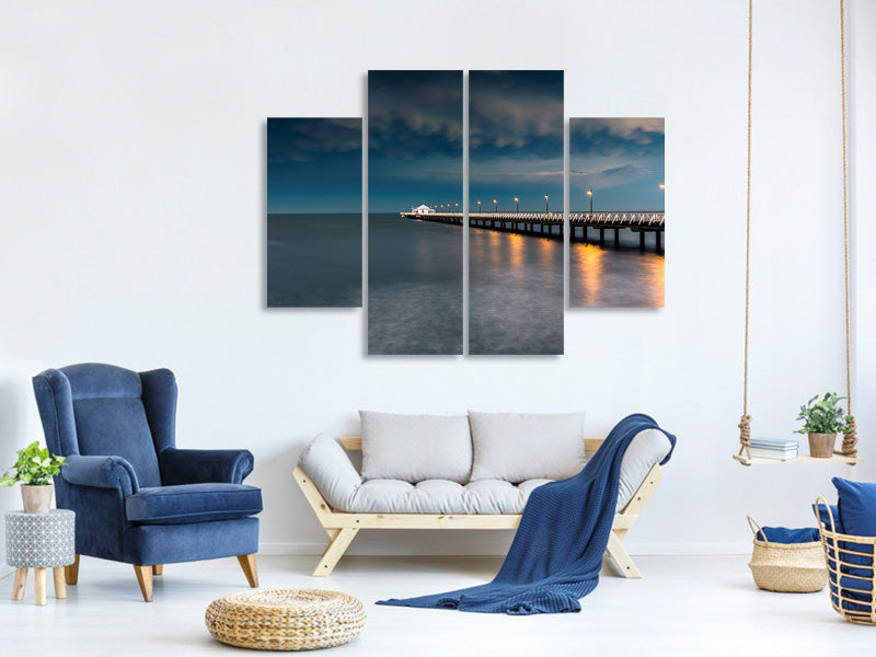 4-piece-canvas-print-shorncliffe-pier-brisbane