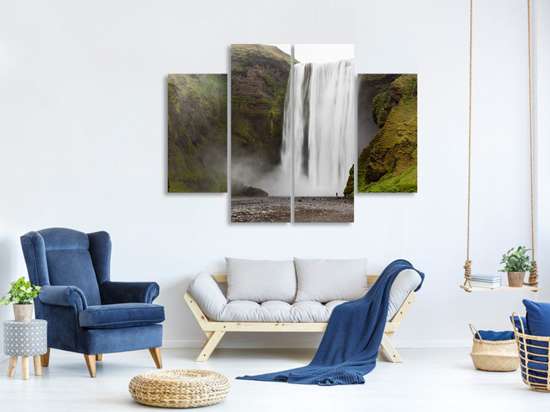 4-piece-canvas-print-skogafoss