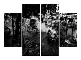 4-piece-canvas-print-streets-of-colcatta-india