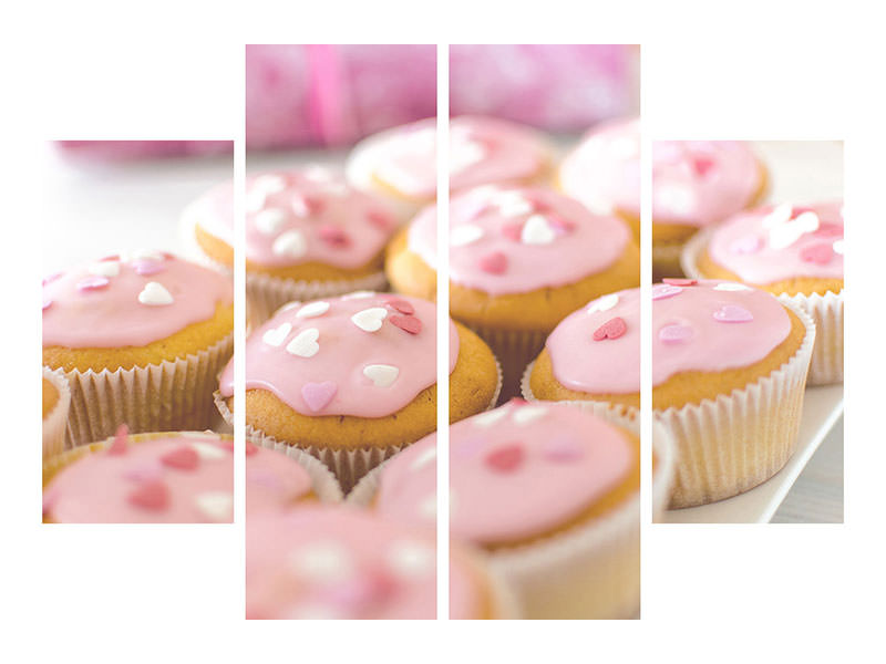 4-piece-canvas-print-sweet-cupcake