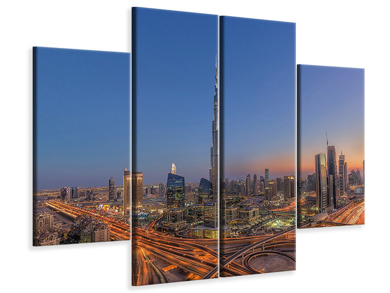 4-piece-canvas-print-the-amazing-burj-khalifah