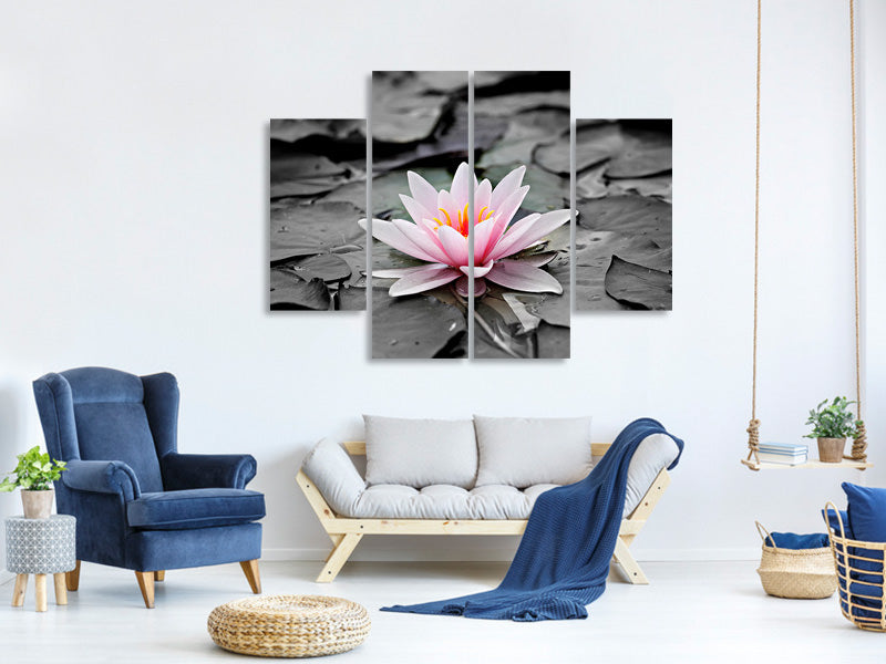 4-piece-canvas-print-the-art-of-water-lily