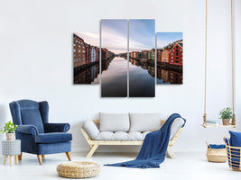 4-piece-canvas-print-trondheim-norway