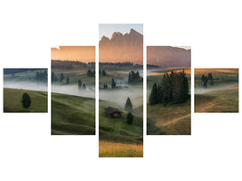 5-piece-canvas-print-alpe-di-siusi