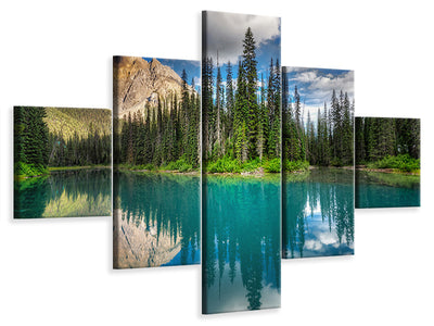 5-piece-canvas-print-emerald