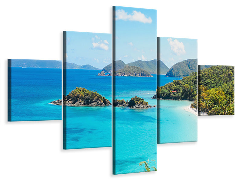 5-piece-canvas-print-my-favorite-place-on-the-beach