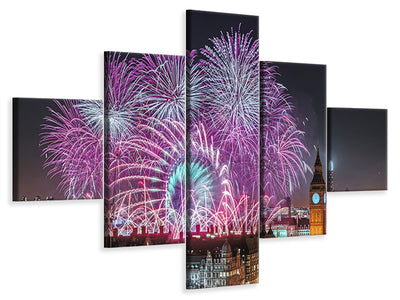 5-piece-canvas-print-new-year-fireworks