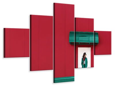 5-piece-canvas-print-red-and-green