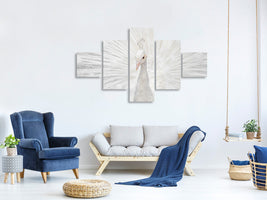 5-piece-canvas-print-splendid-whitie