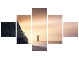 5-piece-canvas-print-sunrise-in-reynisfjara