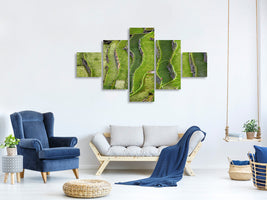 5-piece-canvas-print-terrace-walking