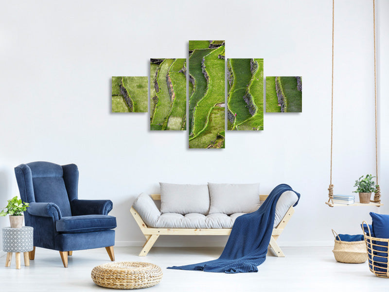 5-piece-canvas-print-terrace-walking