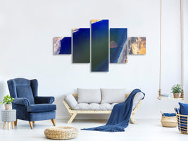 5-piece-canvas-print-the-heart