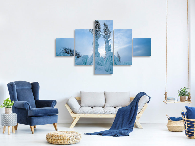 5-piece-canvas-print-warmth-in-the-cold
