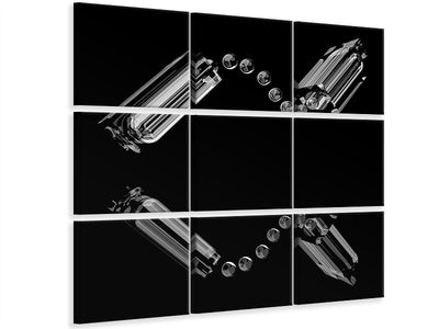 9-piece-canvas-print-drops-and-reflection