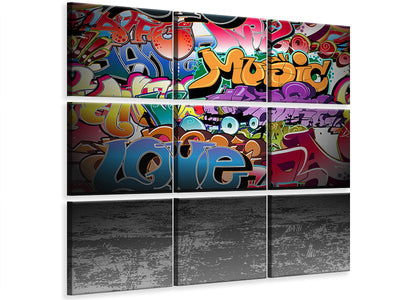 9-piece-canvas-print-graffiti-writing
