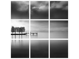 9-piece-canvas-print-lake-view-with-trees