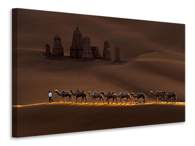 canvas-print-castle-and-camels