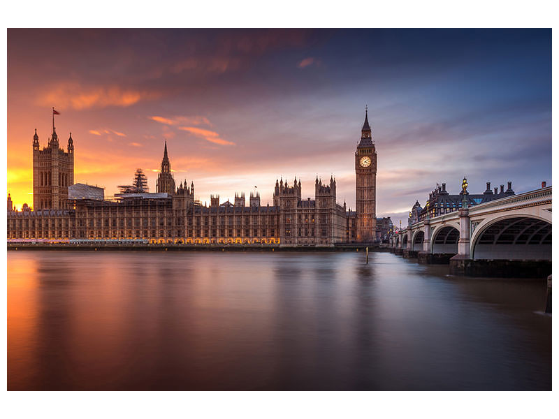 canvas-print-london-palace-of-westminster-sunset