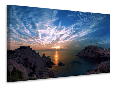 canvas-print-moody-sunset-at-the-sea
