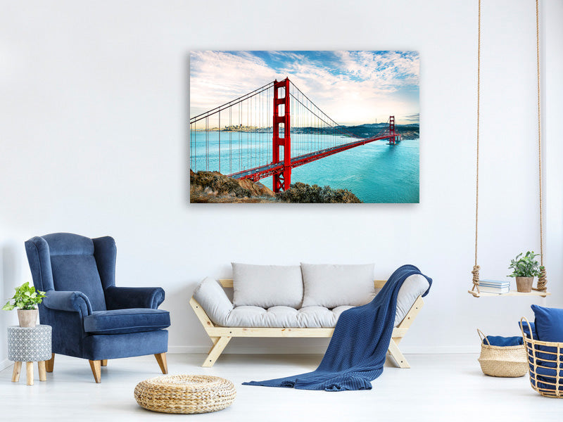 canvas-print-red-golden-gate-bridge