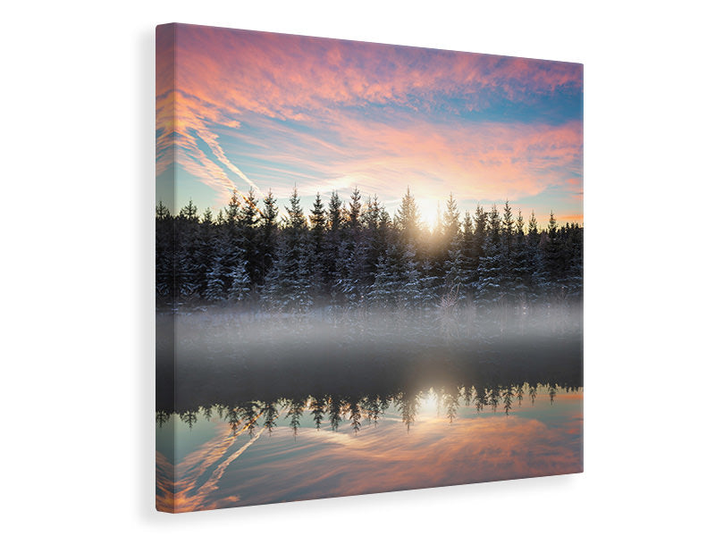 canvas-print-small-lake-in-the-forest
