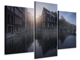 modern-3-piece-canvas-print-amsterdam-morning-i