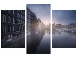 modern-3-piece-canvas-print-amsterdam-morning-iii