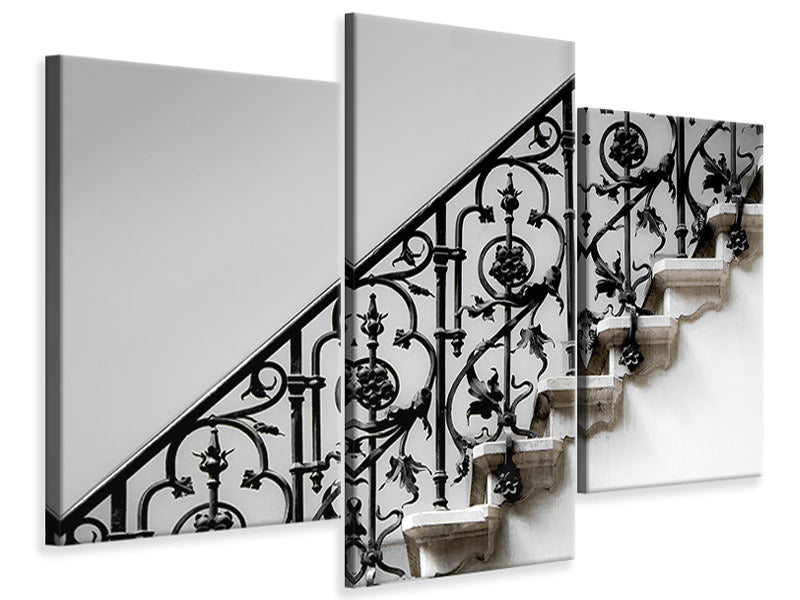 modern-3-piece-canvas-print-forged-handrail