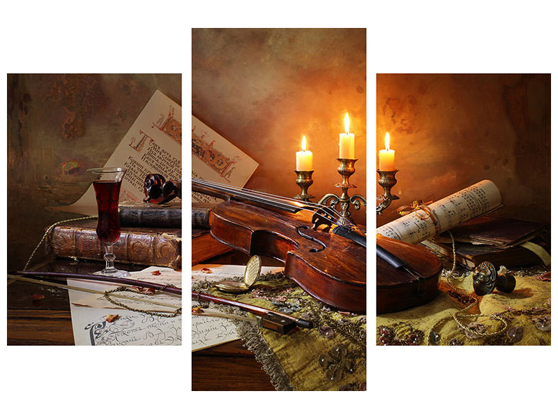 modern-3-piece-canvas-print-still-life-with-violin-and-candles