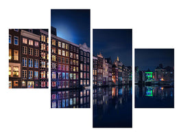 modern-4-piece-canvas-print-amsterdam-windows-colors
