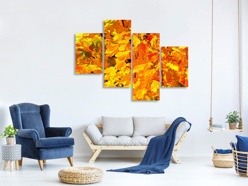 modern-4-piece-canvas-print-autumn-leaves-ii
