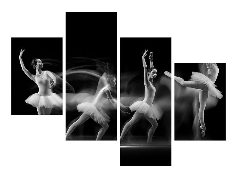 modern-4-piece-canvas-print-balerina-art-wave