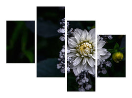 modern-4-piece-canvas-print-dahlia-flower