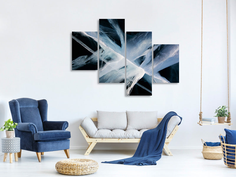 modern-4-piece-canvas-print-deep-ice