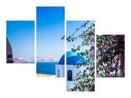 modern-4-piece-canvas-print-exclusive-santorini