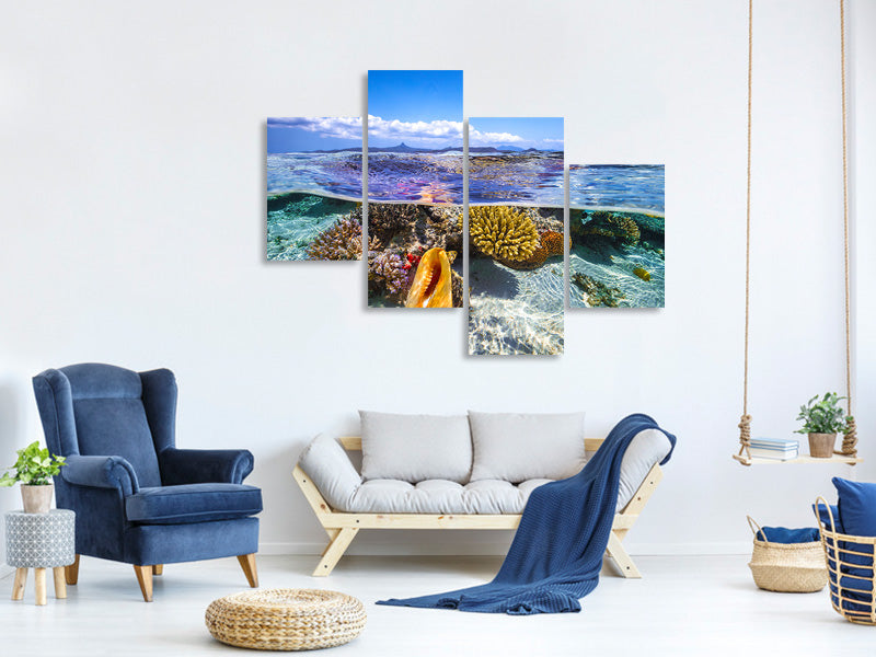 modern-4-piece-canvas-print-lagoon-life