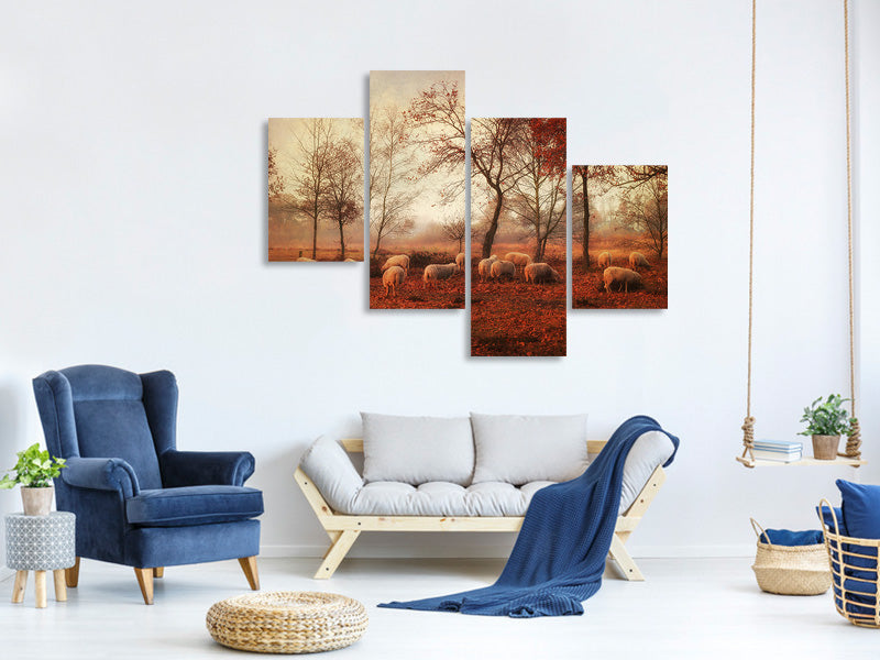 modern-4-piece-canvas-print-last-days-of-autumn