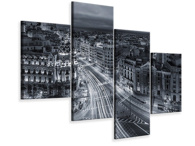 modern-4-piece-canvas-print-madrid-city-lights